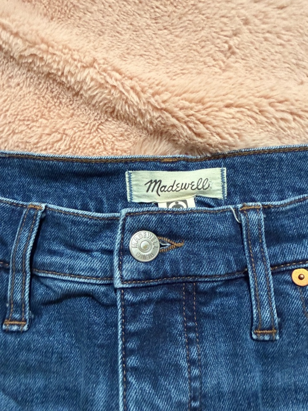 Madewell Dark Blue High-Rise Denim Jeans